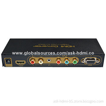 Analog VGA or Component to HDMI Converter Up-scale to 1080P